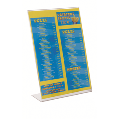 LEAFLET HOLDER CLEAR A4 ANGLED PB001 TECHNOSTYL 