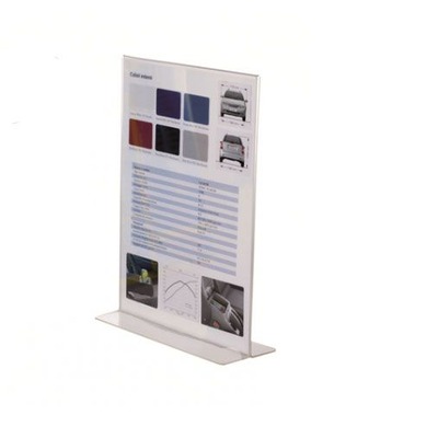 LEAFLET HOLDER CLEAR A4 T-SHAPE PB101 TECHNOSTYL 