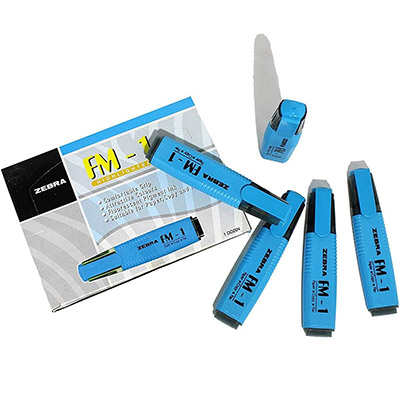 MARKER FLUORESCENT  ZEBRA FM-1 1X12 BLUE