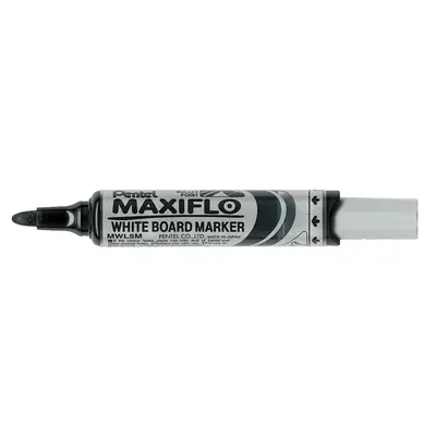 MARKER WHITE BOARD MAXIFLOW BLACK MWL5M FINE  PENTEL