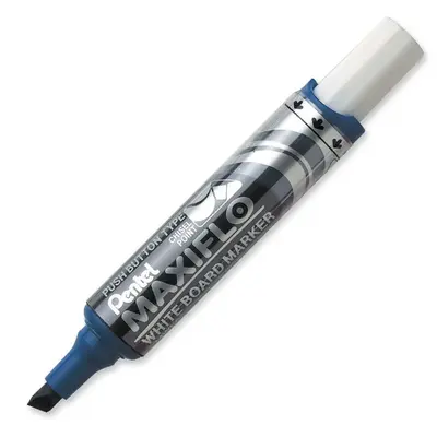 MARKER WHITE BOARD MAXIFLOW BLUE MWL6 CHISEL PENTEL