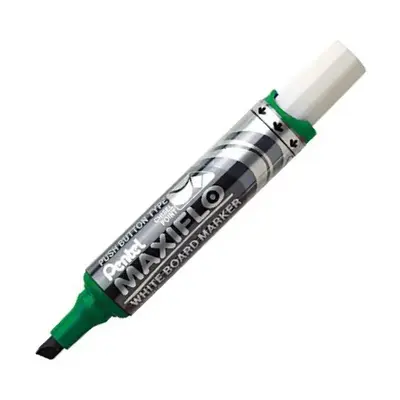 MARKER WHITE BOARD MAXIFLOW GREEN MWL6 CHISEL PENTEL