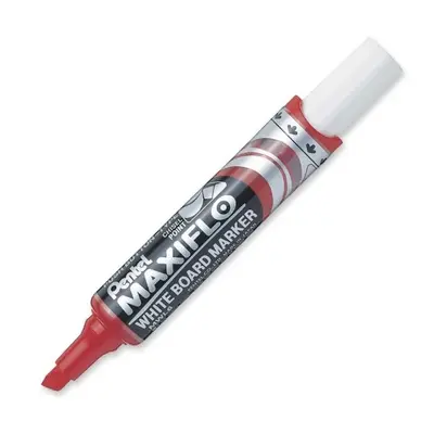 MARKER WHITE BOARD MAXIFLOW RED MWL6 CHISEL PENTEL