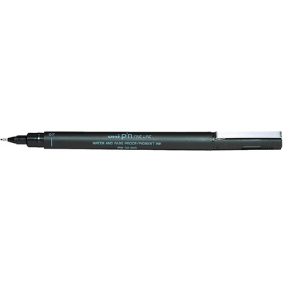 Uni Pin Fine Line Brush Black 1x12