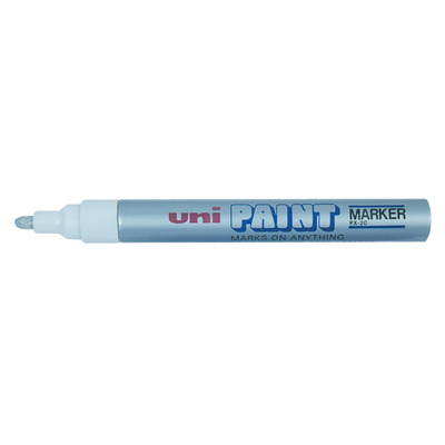 Paint Marker Bullet tip Silver 1x12