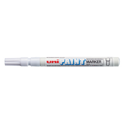 Paint Marker Bullet tip White 1x12