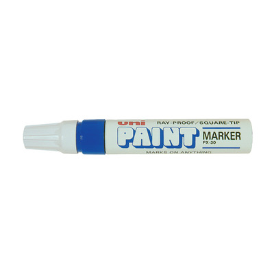 Paint Marker Chisel tip Blue 1x12