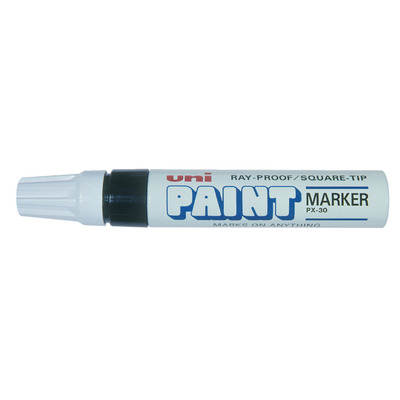 Paint Marker Chisel tip Black 1x12