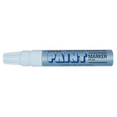 Paint Marker Chisel tip Silver 1x12