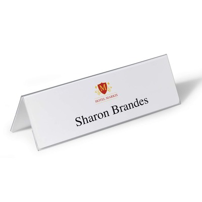 NAME SIGN HOLDER (210)105X297 MM ROOF TYPE TABLE TOP 8053 DURABLE