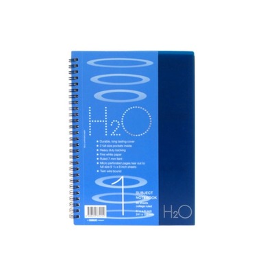 NOTE BOOK 1 SUBJECT 9X7 80L  H2O-1 GRANDLUXE