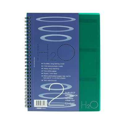 NOTE BOOK 2 SUBJECT 9X7  100L H2O-2 GRANDLUXE