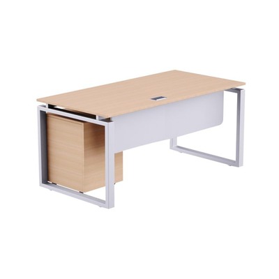 OFFICE TABLE CARRE 5114 75X140 CMS HEIGHT 75 CMS PEDESTAL 3 DRAWERS 42X40 CMS HEIGHT 58.50 CMS