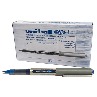 PEN EYE FINE  0.7 UB157 UNI 1X12 BLUE