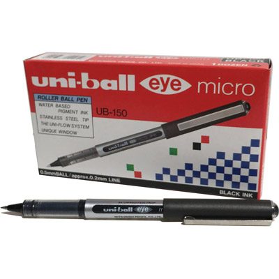 PEN EYE MICRO  EXTRA FINE UB150 0.5 UNI 1X12 BLACK