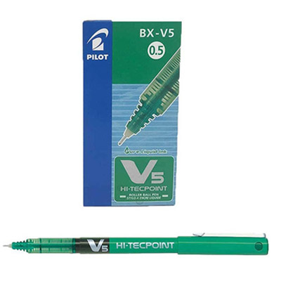 PEN HI-TEC V5 EX-FINE PILOT 1X12 GREEN