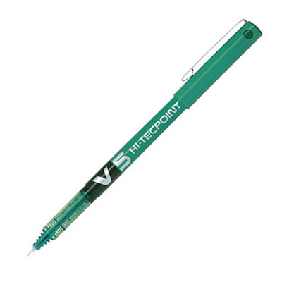 PEN HI-TEC V5 EX-FINE PILOT GREEN