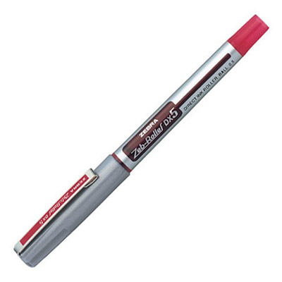 PEN HI TECH   ZEBRA 0.5 DX5 1X10 RED