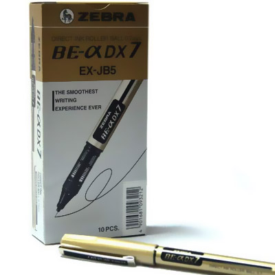 PEN HI TECH   ZEBRA 0.7 DX7 1X10  BLACK