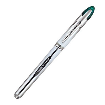 PEN VISION ELITE ROLLER BALL 0.8 UB200 UNI 1X12 GREEN