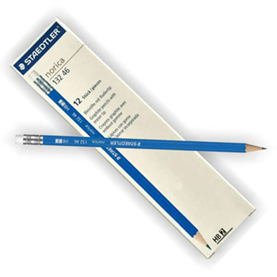 PENCIL WITH ERASER NORICA 1X12 STAEDTLER