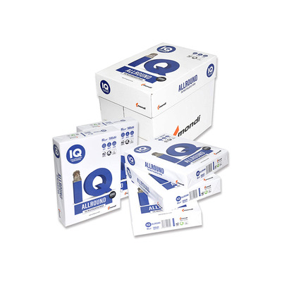 PHOTOCOPY PAPER A4 80 GSM WHITE IQALLROUND 1X5 REAMS