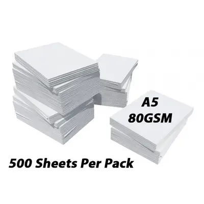 PHOTOCOPY PAPER A5 80 GSM WHITE IQALLROUND 1X10 REAMS