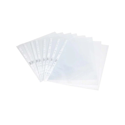 POCKET PLASTIC A4  GLASS CLEAR 0.06MM 2662 DURABLE 1X100