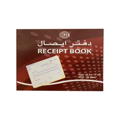 RECEIPT BOOK 122X170 2PART 50SETS FIS