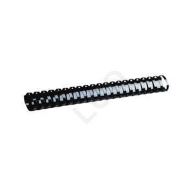 SPIRAL PLASTIC A4 21R 1X100 8 MM BLACK REXEL