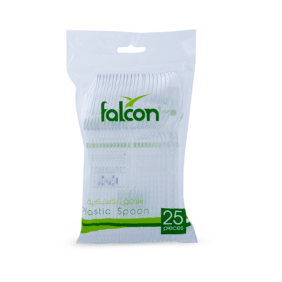 SPOONS PLASTIC MEDIUM 1X25 FALCONPACK