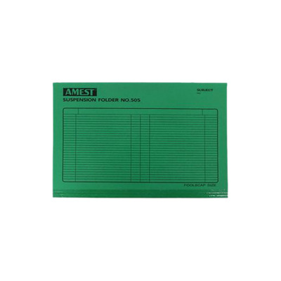 SUSPENSION FILE FOOLSCAP AMEST GREEN 1X50