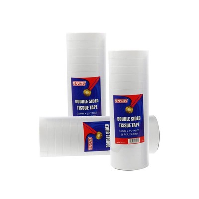 TAPE ADHESIVE DOUBLE SIDED 18MM X 15 YDS PARTNER PER PIECE