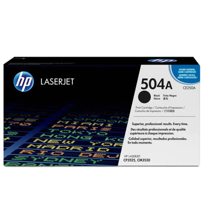 TONER HP LASERJET 504A CE250A CP3525 BLACK