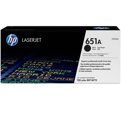 TONER HP LASERJET CE340A 651A MFP M775 BLACK