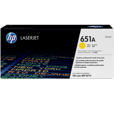 TONER HP LASERJET CE342A 651A MFP M775 YELLOW