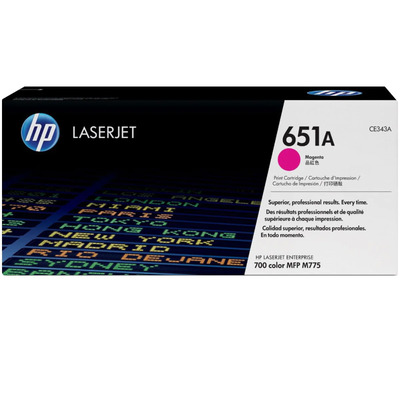 TONER HP LASERJET CE343A 651A MFP M775 MAGENTA