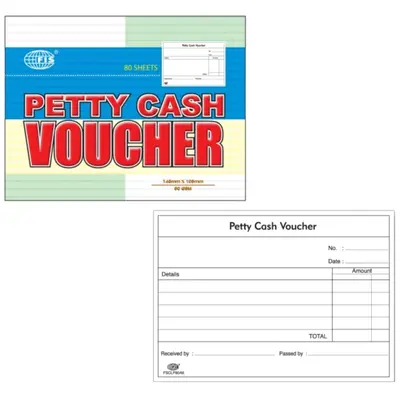 VOUCHER PETTY CASH PAD 80S A6